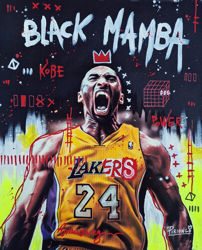 Black Mamba - Piriongo par Piergiorgio Leonforte aka Piriongo, Autres supports en vente sur Singulart