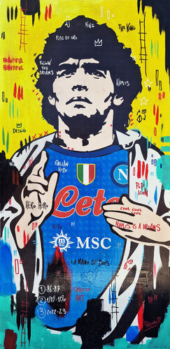 La mano de Dios - Piriongo par Piergiorgio Leonforte aka Piriongo, Autres supports en vente sur Singulart