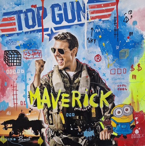 Maverick is Pop - Piriongo par Piergiorgio Leonforte aka Piriongo, Autres supports en vente sur Singulart
