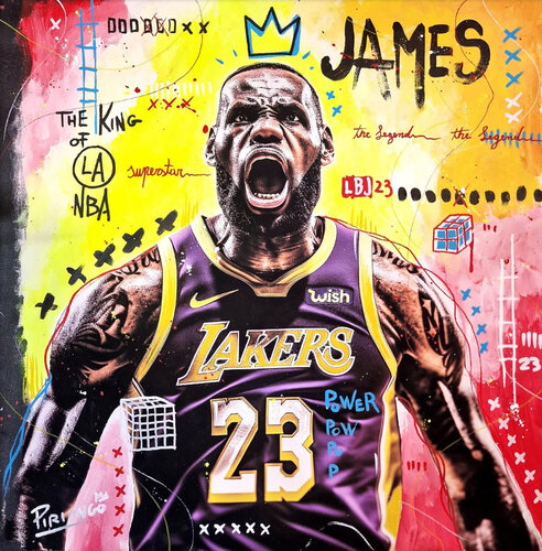 James 23 par Piergiorgio Leonforte aka Piriongo, Autres supports en vente sur Singulart