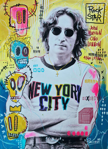 Ono Lennon by Piergiorgio Leonforte aka Piriongo, 기타 매체 for Sale on Singulart