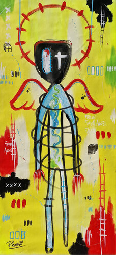 Fallen Angel by Piergiorgio Leonforte aka Piriongo, 회화 for Sale on Singulart