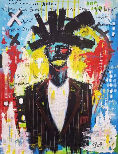 The artist in Park Slope by Piergiorgio Leonforte aka Piriongo, Painting for Sale on Singulart