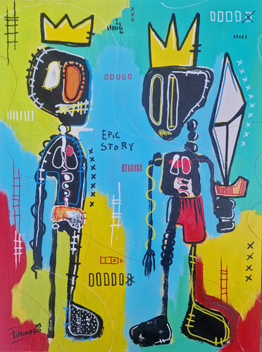 Epic Story by Piergiorgio Leonforte aka Piriongo, 회화 for Sale on Singulart