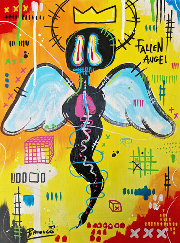 Fallen Angel by Piergiorgio Leonforte aka Piriongo, 회화 for Sale on Singulart