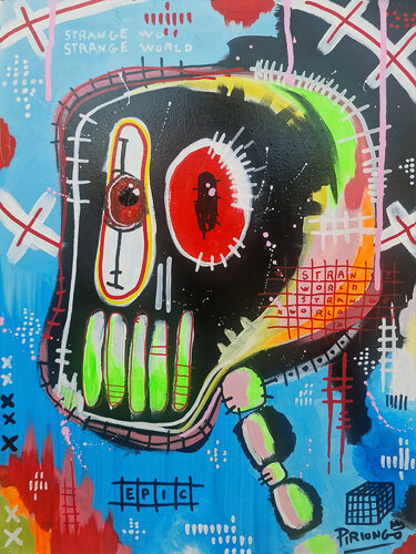 Strange world by Piergiorgio Leonforte aka Piriongo, 회화 for Sale on Singulart