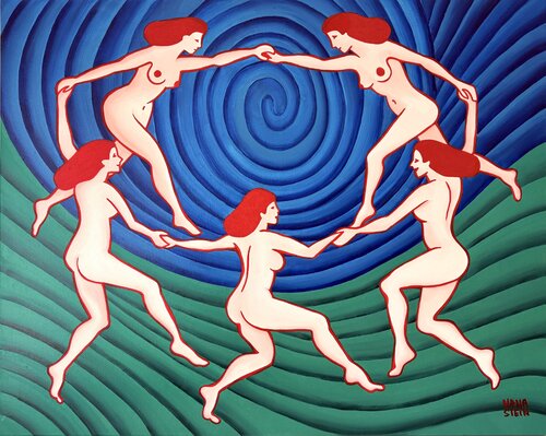 Die Tanzenden II by Nana Stein, 회화 for Sale on Singulart