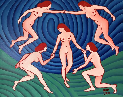 Die Tanzenden III by Nana Stein, 회화 for Sale on Singulart