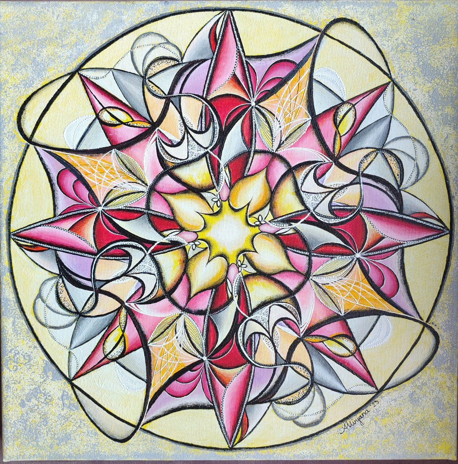 Sun salutation Mirjana Amidzic Pintura original en venta