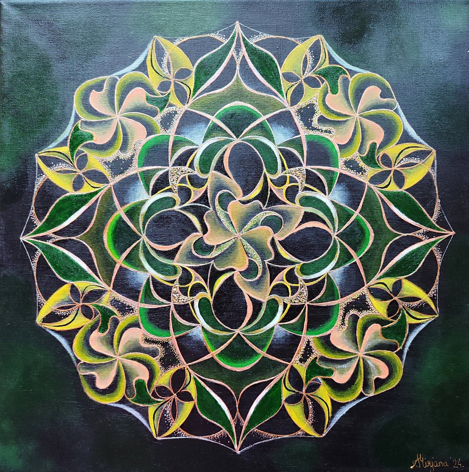 " Glücksbringer" Mirjana Amidzic Pintura original en venta