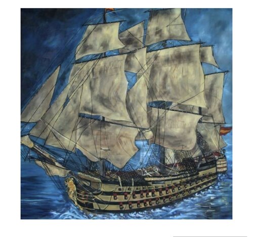 Navío Príncipe de Asturias de Erika Escribano Martinez, Pintura a la venta en Singulart