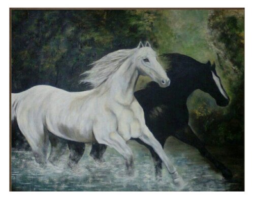 Cabalgando la belleza van Erika Escribano Martinez, Schilderij te koop op Singulart