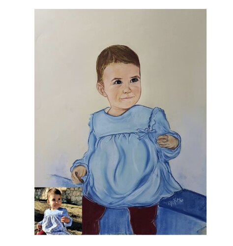 Retrato van Erika Escribano Martinez, Tekening te koop op Singulart