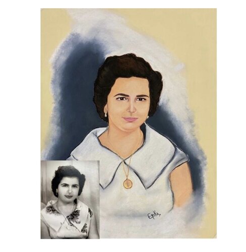 Retrato van Erika Escribano Martinez, Tekening te koop op Singulart