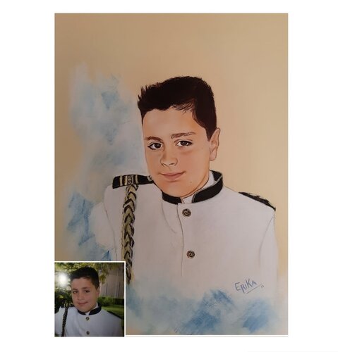 Retrato van Erika Escribano Martinez, Tekening te koop op Singulart