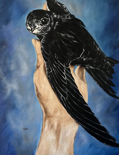 La mirada hacia la libertad. de Erika Escribano Martinez, Pintura a la venta en Singulart