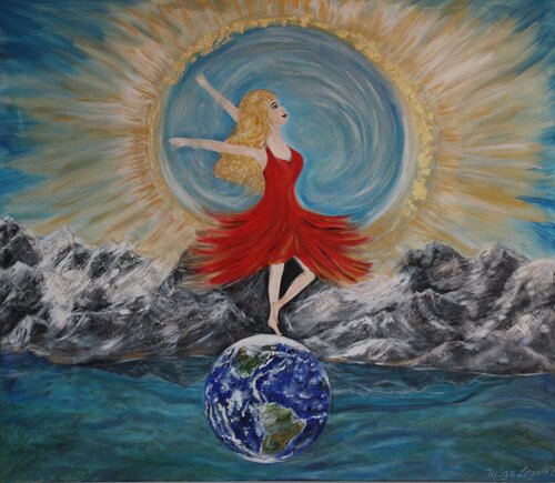 Tanz zwischen den Welten by Helga Legath, Painting for Sale on Singulart