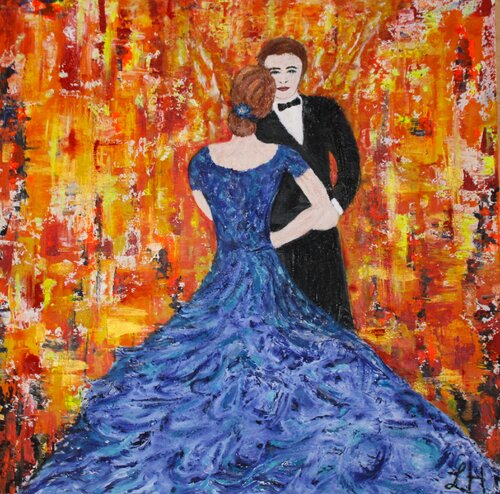 Lady in blue von Helga Legath, Malerei kaufen auf Singulart