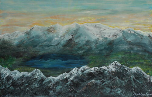 Geliebte Berge van Helga Legath, Schilderij te koop op Singulart