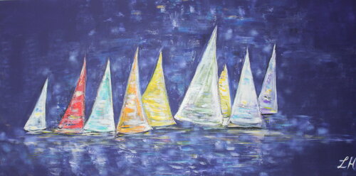 Regatta di Helga Legath, Pittura in vendita su Singulart