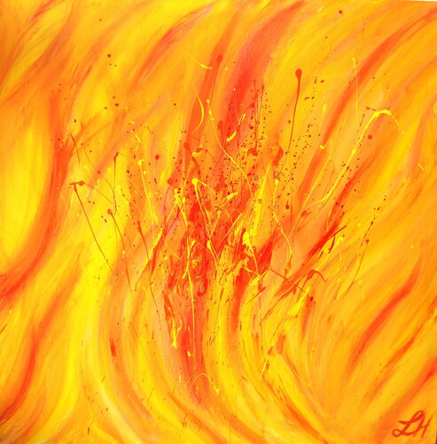 Dancing Flames by Helga Legath, Painting for Sale on Singulart