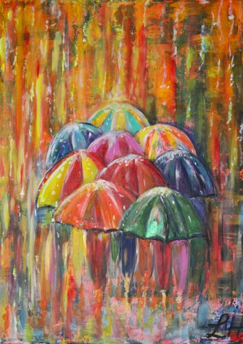 Umbrella von Helga Legath, Malerei kaufen auf Singulart