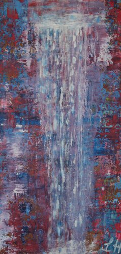 waterfall colered de Helga Legath, Pintura a la venta en Singulart