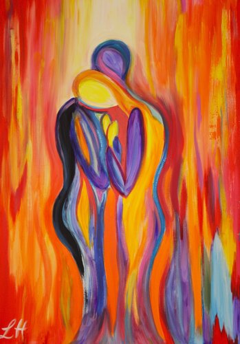 Geborgen van Helga Legath, Schilderij te koop op Singulart