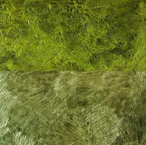Tafelbild 2701; 14,5 x 14,5 x 1,2 cm, Multiplex-Schichtholzplatte by Volker W. Hamann, Painting for Sale on Singulart