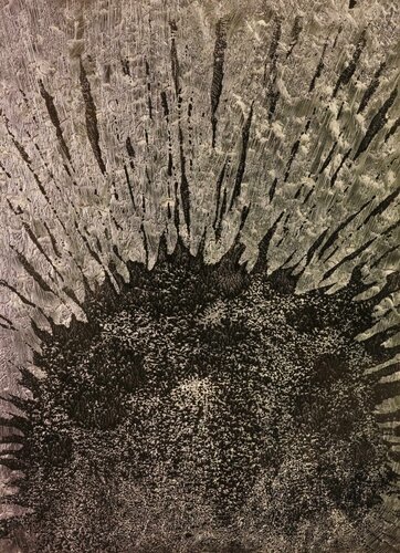 Tafelbild 3229/137/657; 25 x 18 x 1,2 cm, Multiplex-Schichtholzplatte van Volker W. Hamann, Schilderij te koop op Singulart