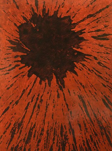 Tafelbild 3225/137/440; 25 x 18 x 1,2 cm, Multiplex-Schichtholzplatte de Volker W. Hamann, Pintura a la venta en Singulart