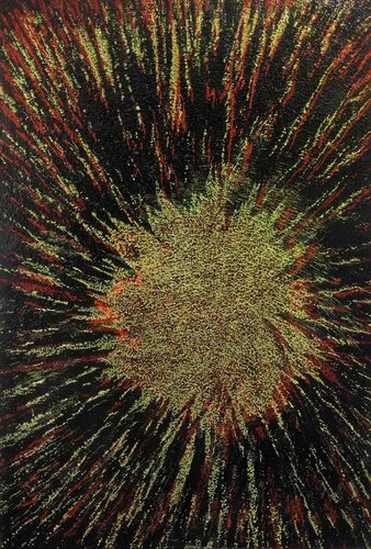 Tafelbild 3366; 26,7 x 18 x 0,8 cm, Multiplex-Schichtholzplatte van Volker W. Hamann, Schilderij te koop op Singulart
