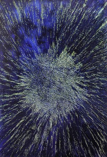 Tafelbild 3453; 26,7 x 18 x 0,8 cm, Schichtholzplatte von Volker W. Hamann, Malerei kaufen auf Singulart