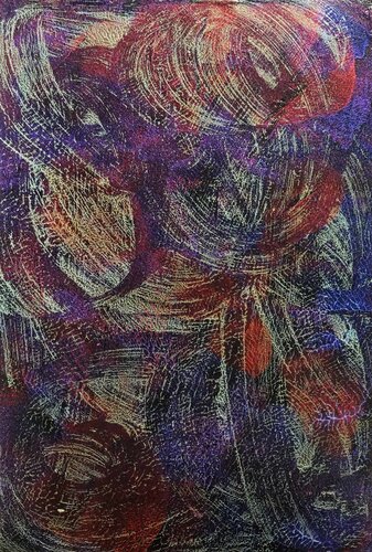 Tafelbild 3446; 26,7 x 18 x 0,8 cm, Schichtholzplatte van Volker W. Hamann, Schilderij te koop op Singulart