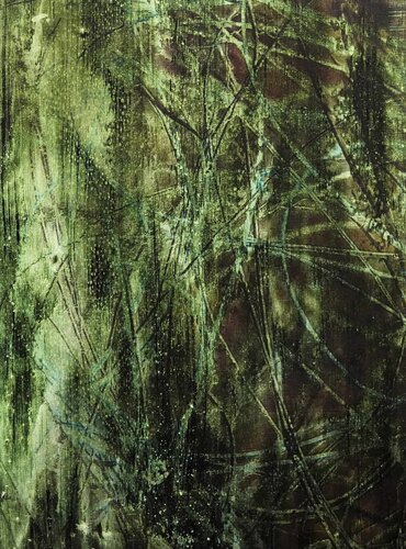 HONOGRAPH-TAFELBILD 3676; Mischtechnik auf Schichtholzplatte von Volker W. Hamann, Andere Medien kaufen auf Singulart