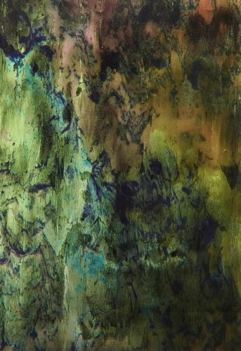 Tafelbild 3841; 26,7 x 18 x 0,8 cm, Schichtholzplatte by Volker W. Hamann, Painting for Sale on Singulart