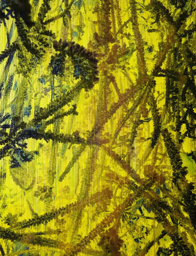 Tafelbild 4044; 25 x 18 x 0,6 cm, Schichtholzplatte di Volker W. Hamann, Pittura in vendita su Singulart