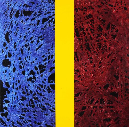 Tafelbild 4522; 18 x 18 x 1 cm, Multiplex-Schichtholzplatte Volker W. Hamann