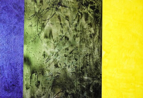 Honograph Tafelbild 4507; 18 x 36 x 1,6 cm, Schichtholzplatte Volker W. Hamann