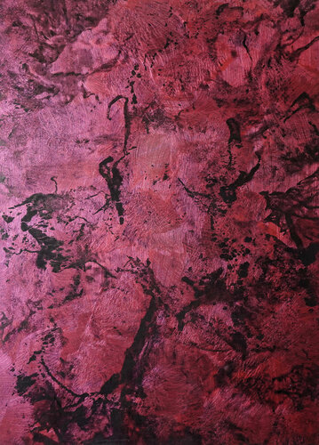 Honograph Tafelbild 5502; 25 x 18 x 0,8 cm, Schichtholzplatte, Pigmente, Acryl by Volker W. Hamann, 회화 for Sale on Singulart