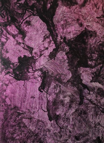 Honograph Tafelbild APHRODITE´S MIST 5620; 25 x 18 x 0,8 cm, Schichtholzplatte, Pigmente, Acryl van Volker W. Hamann, Schilderij te koop op Singulart