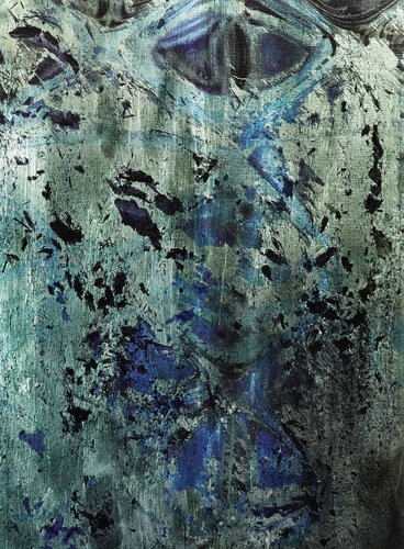 Honograph Tafelbild´ 3692; 25 x 18 x 1 cm, Schichtholzplatte, Pigmente, Acryl by Volker W. Hamann, Painting for Sale on Singulart