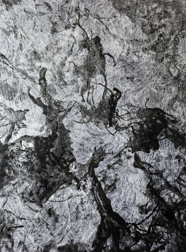 Honograph Tafelbild APHRODITE´S MIST 5708/812/036/S; 25 x 18 x 0,6 cm, Schichtholzplatte, Pigmente, Acryl di Volker W. Hamann, Pittura in vendita su Singulart