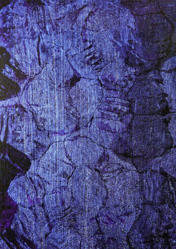 Honograph Tafelbild´ 5915/812/064/S; 25 x 18 x 0,8 cm, Schichtholzplatte, Pigmente, Acryl di Volker W. Hamann, Pittura in vendita su Singulart