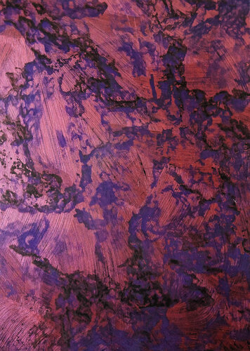 Honograph Tafelbild 6017/642/S; 25 x 18 x 0,8 cm, Schichtholzplatte, Pigmente, Acryl von Volker W. Hamann, Malerei kaufen auf Singulart