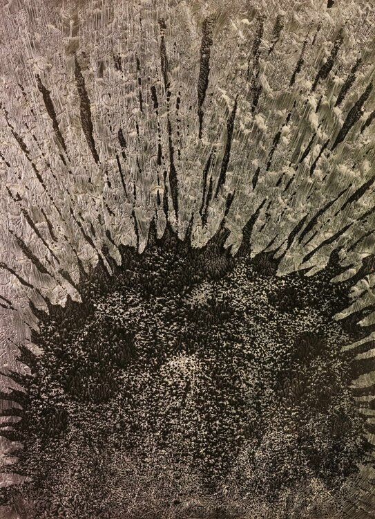 Tafelbild 3229/137/657; 25 x 18 x 1,2 cm, Multiplex-Schichtholzplatte Volker W. Hamann