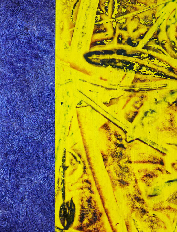 Tafelbild 4080; 25 x 18 x 0,6 cm, Schichtholzplatte Volker W. Hamann