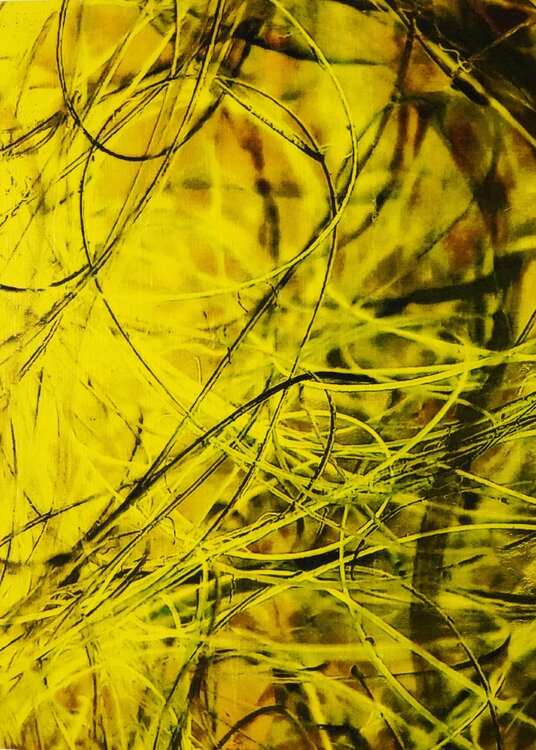 HONOGRAPH-TAFELBILD 4340; Mischtechnik auf Schichtholzplatte Volker W. Hamann