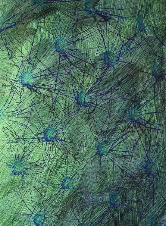 Honograph Tafelbild 4462; 25 x 18 x 0,8 cm, Schichtholzplatte Volker W. Hamann