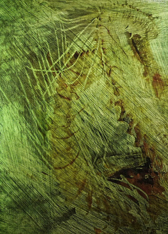 Honograph Tafelbild´ 6005/658/S; 25 x 18 x 0,8 cm, Schichtholzplatte, Pigmente, Acryl Volker W. Hamann